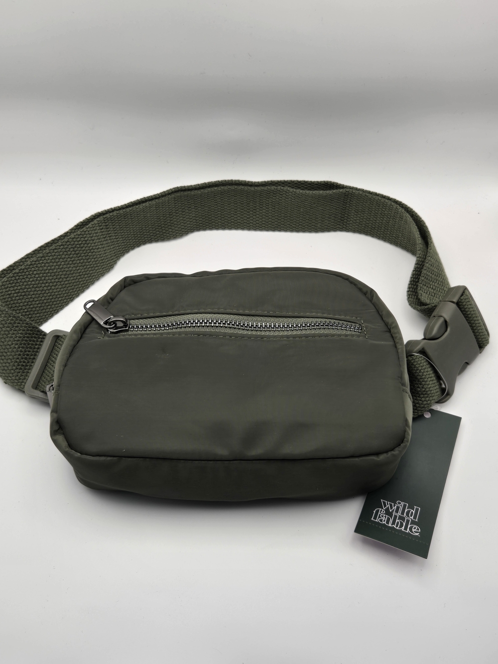 wild fable Olive Green Crossbody Belt Bag